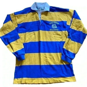 Vintage Columbia knit Rugby Gear mens S Southern Bulldawgs stripe‎ longsleeve